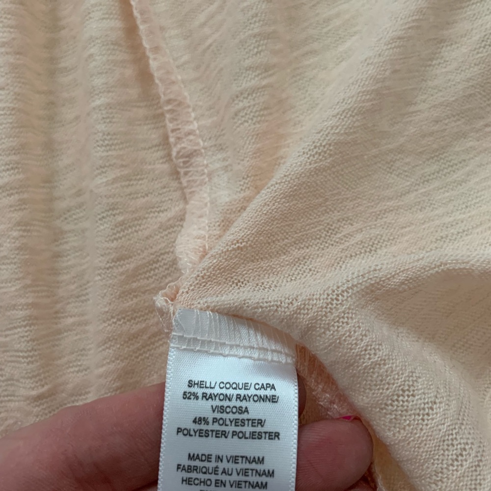 Nwot Bobeau Ruffle Front Open Flutter Sleeve Cardi - image 4